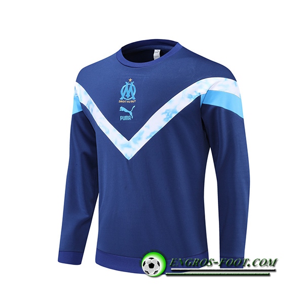 Sweatshirt Training Marseille OM Blanc/Bleu 2022/2023