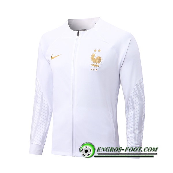 Veste Foot France Blanc 2022/2023