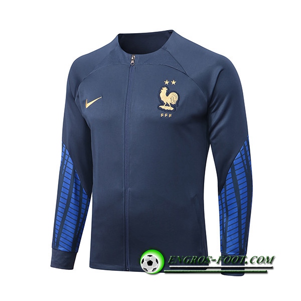 Veste Foot France Bleu Marin 2022/2023