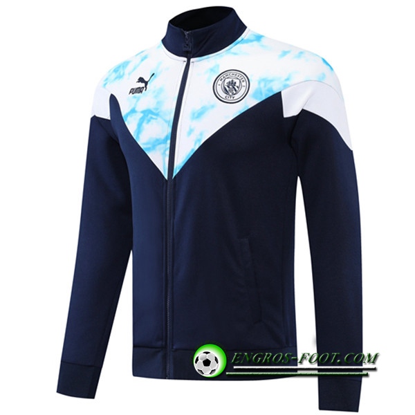 Veste Foot Manchester City Bleu Marin/Blanc 2022/2023