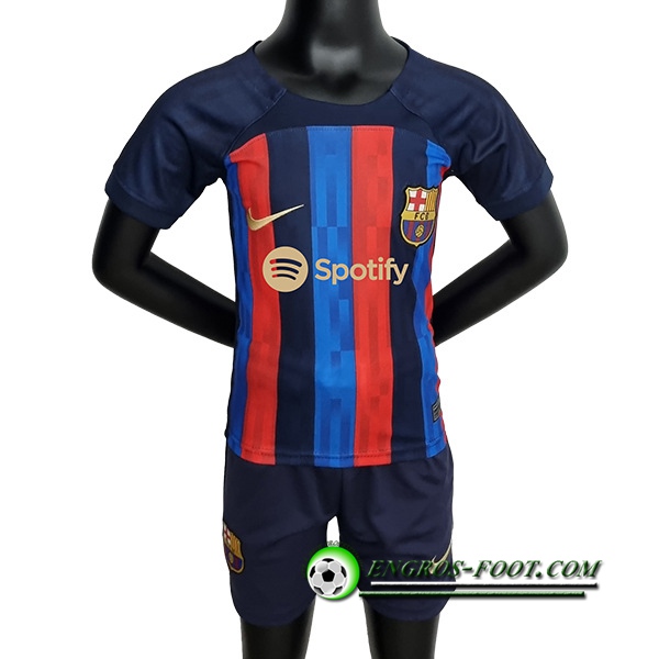 Nouveau Maillot de Foot FC Barcelone Enfant Domicile 2022/2023