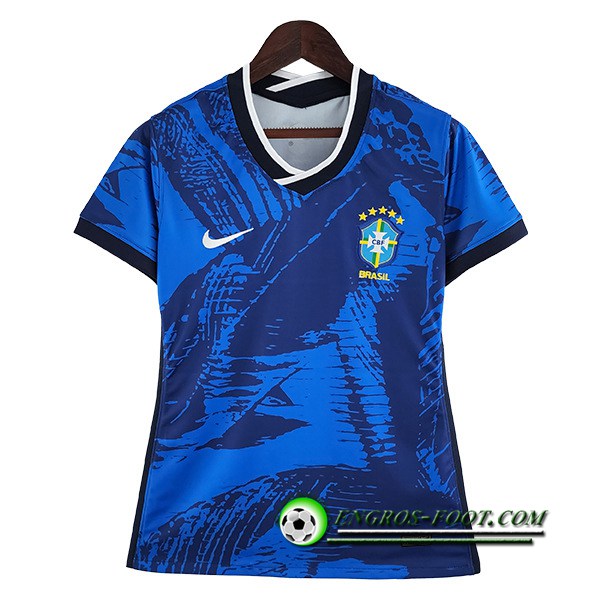 Maillot de Foot Bresil Femme Classic Bleu 2022/2023