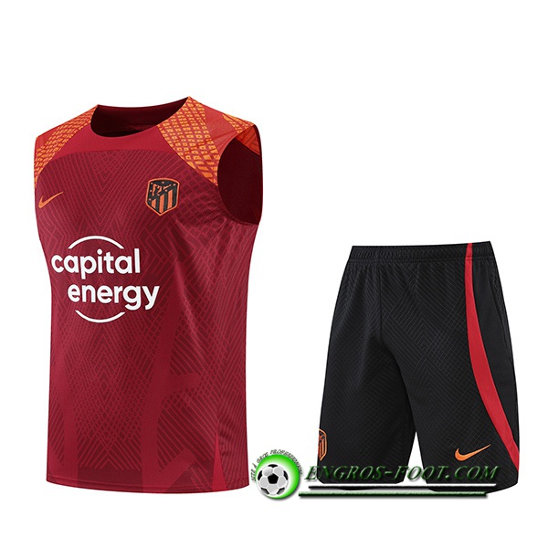 Ensemble Training Debardeur + Shorts Atletico Madrid Brune 2022/2023