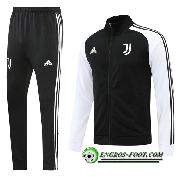 Ensemble Survetement de Foot - Veste Juventus Noir/Blanc 2022/2023