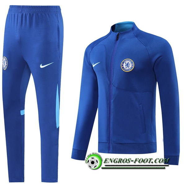 Ensemble Survetement de Foot - Veste FC Chelsea Bleu 2022/2023