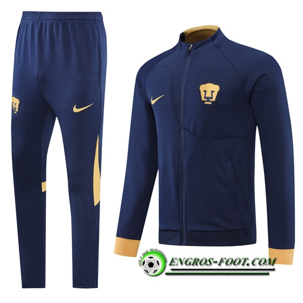 Ensemble Survetement de Foot - Veste Pumas UNAM Bleu 2022/2023