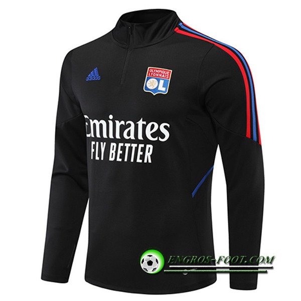 Sweatshirt Training Lyon Noir 2022/2023