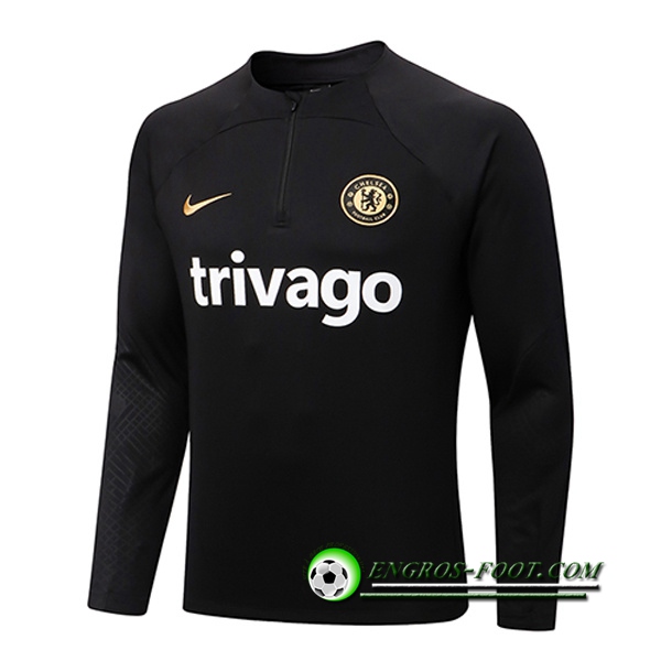 Sweatshirt Training FC Chelsea Noir 2022/2023