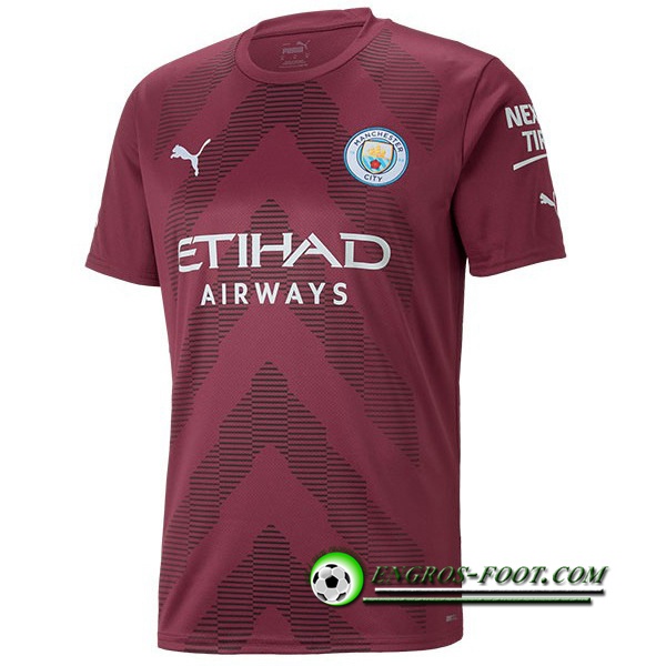 Nouveau Maillot de Foot Manchester City Brune Gardien de But 2022/2023