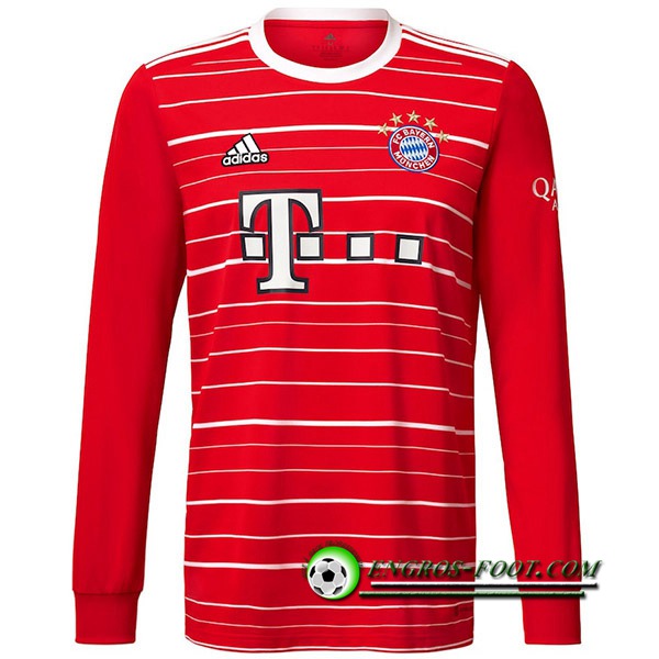 Nouveau Maillot de Foot Bayern Munich Manches Longues Domicile 2022/2023