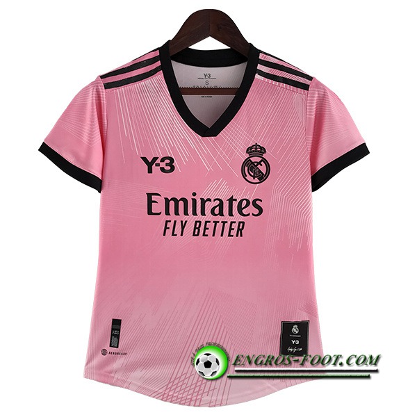 Maillot de Foot Real Madrid Femme Y3 Rose 2022/2023