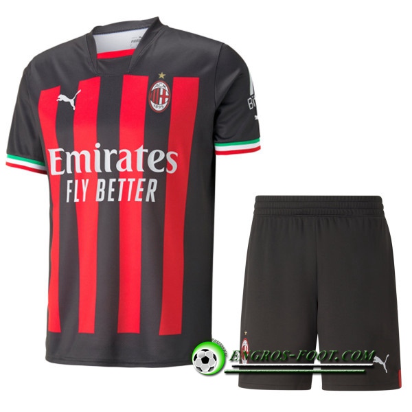 Ensemble Maillot Foot Milan AC Domicile + Short 2022/2023