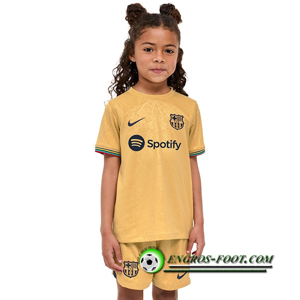 Nouveau Maillot de Foot FC Barcelone Enfant Exterieur 2022/2023