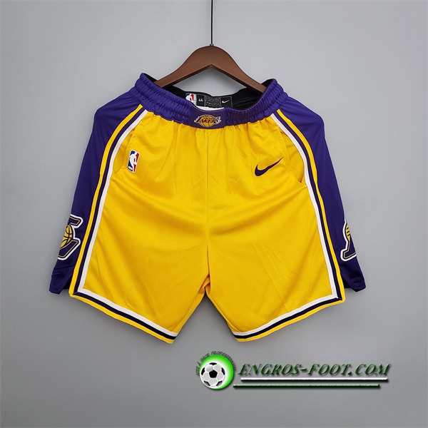 Shorts NBA Los Angeles Lakers Jaune