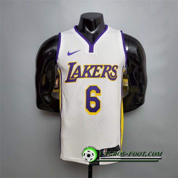 Maillot Los Angeles Lakers (James #6) Blanc