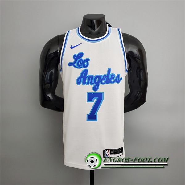 Maillot Los Angeles Lakers (Anthony #7) Blanc Latin Night (High Head)