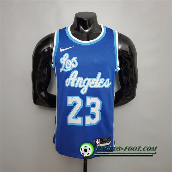 Maillot Los Angeles Lakers (James #23) Bleu