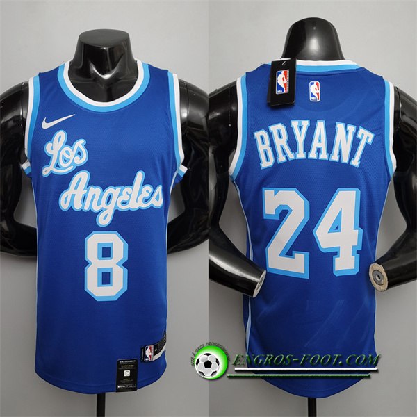 Maillot Los Angeles Lakers (Bryant #8) After (Bryant #24) Retro Bleu