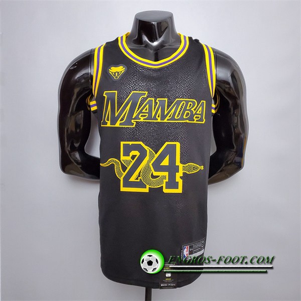 Maillot Los Angeles Lakers (Bryant #24) Noir/Jaune