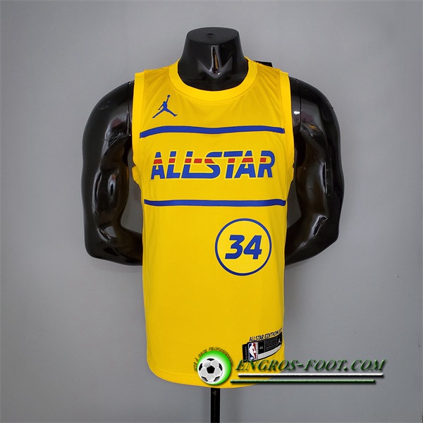 Maillot All-Star (Antetokounmpo #34) 2021 Jaune