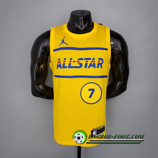 Maillot All-Star (Brown #7) 2021 Jaune