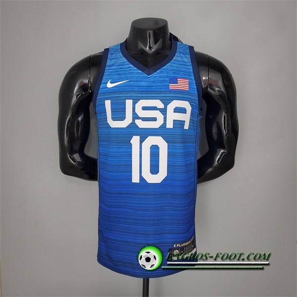 Maillot Jeux Olympiques (Tatum #10) USA Team 2021 Bleu