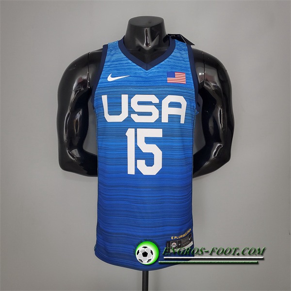 Maillot Jeux Olympiques (Booker #15) USA Team 2021 Bleu