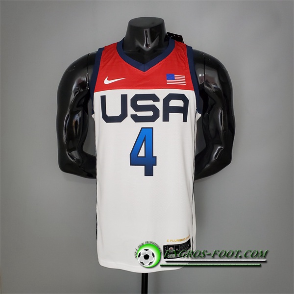 Maillot Jeux Olympiques (Beal #4) USA Team 2021 Blanc