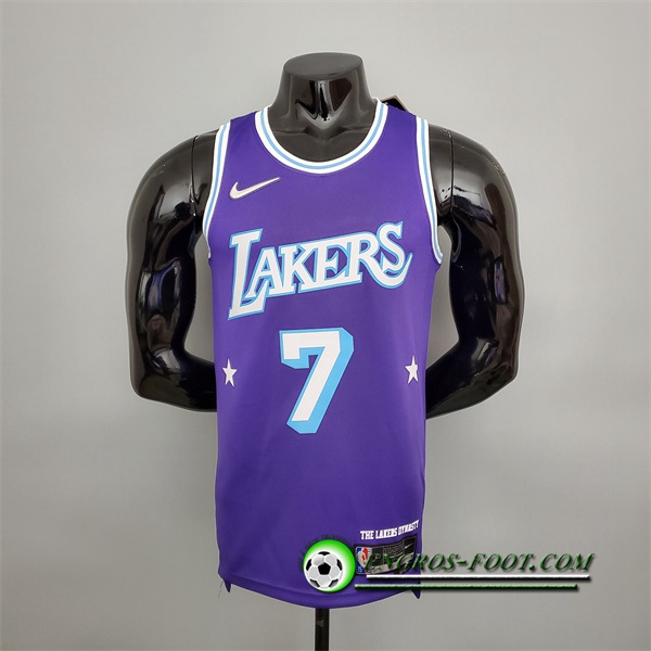 Maillot Los Angeles Lakers (Anthony #7) Pourpre 75th Anniversary City Edition