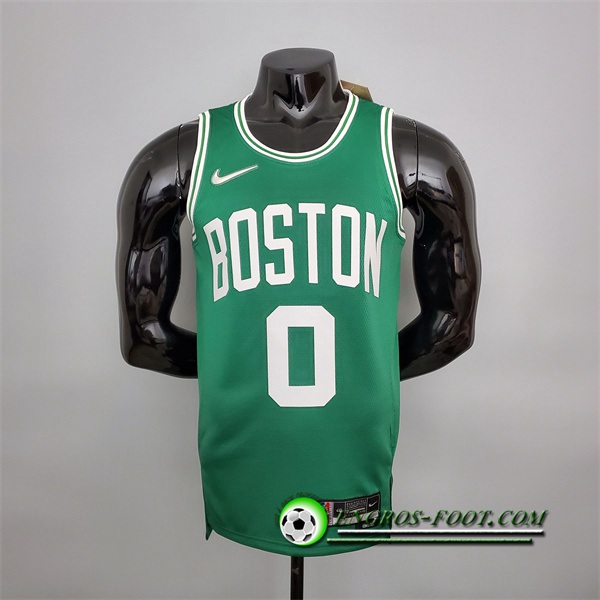 Maillot Boston Celtics (Tatum #0) Vert 75th Anniversary