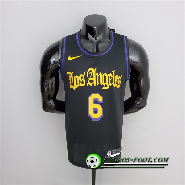 Maillot Los Angeles Lakers (James #6) 2021 Noir