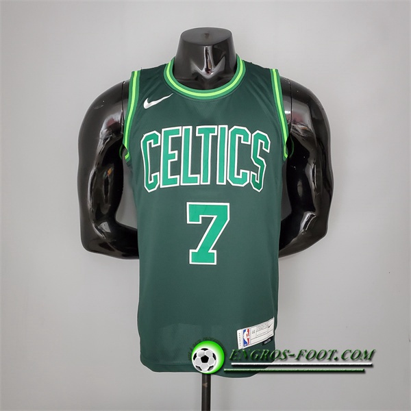 Maillot Boston Celtics (Brown #7) 2021 Vert Bonus Edition Dark