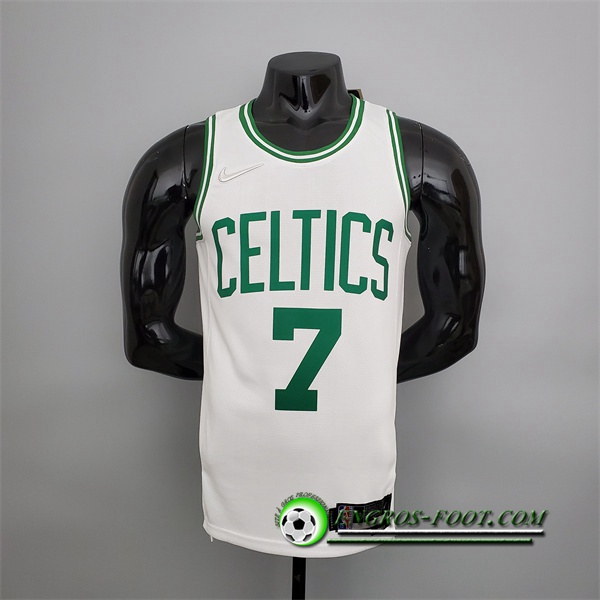 Maillot Boston Celtics (Brown #7) Blanc 75th Anniversary