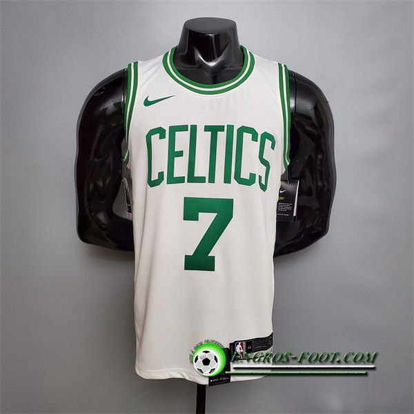 Maillot Boston Celtics (Brown #7) Blanc