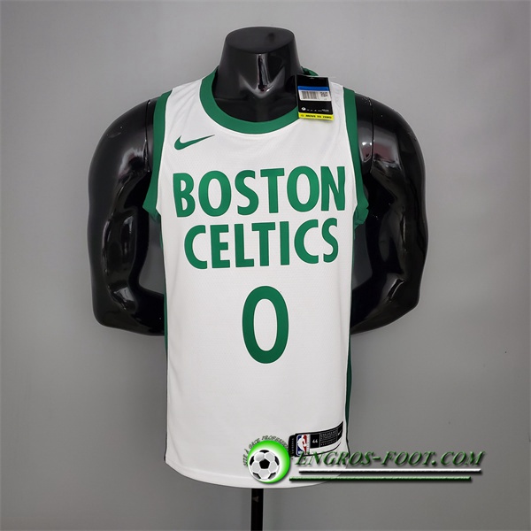 Maillot Boston Celtics (Tatum #0) Blanc City Edition