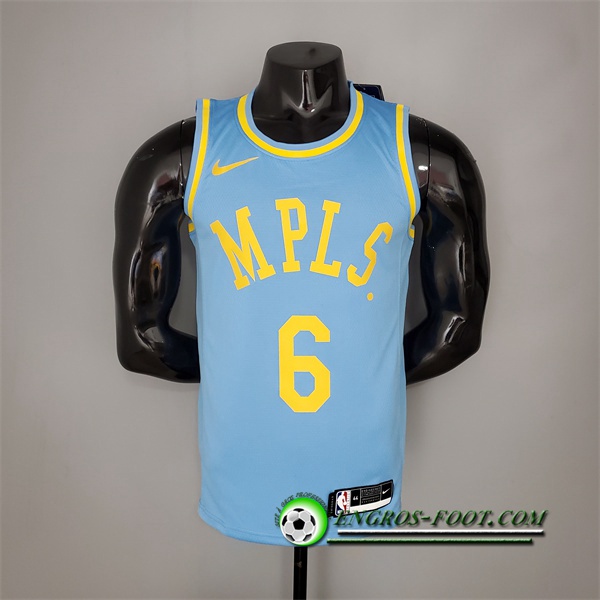 Maillot Los Angeles Lakers (James #6) 2021 Bleu Minneapolis Edition