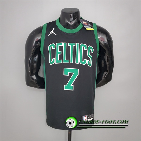 Maillot Boston Celtics (Brown #7) Noir Jordan Theme