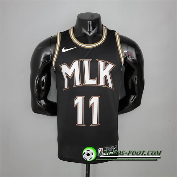 Nouveau Maillot Atlanta Hawks (Young #11) Noir City Edition