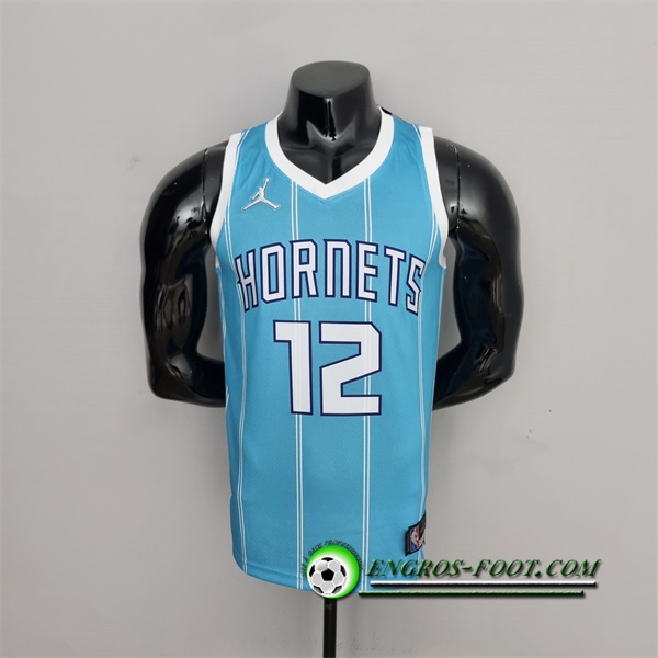 Maillot Charlotte Hornets (Oubre jr.#12) Bleu 75th Anniversary