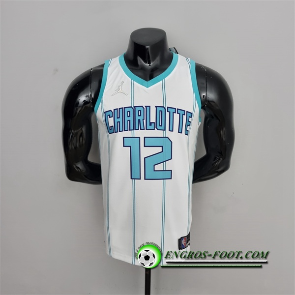 Maillot Charlotte Hornets (Oubre #12) Blanc 75th Anniversary