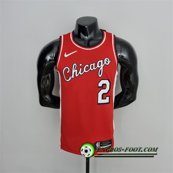 Maillot Chicago Bulls (Ball #2) Rouge 75th Anniversary City Edition