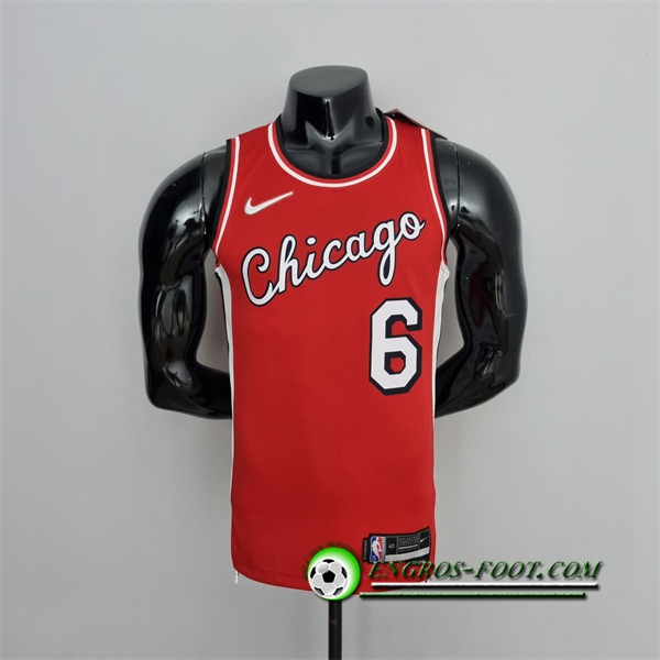 Maillot Chicago Bulls (Caruso #6) Rouge 75th Anniversary City Edition