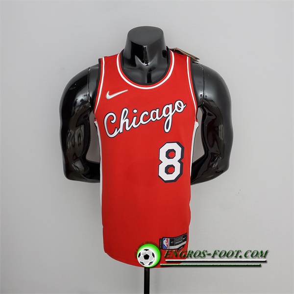 Maillot Chicago Bulls (Lavine #8) Rouge 75th Anniversary City Edition