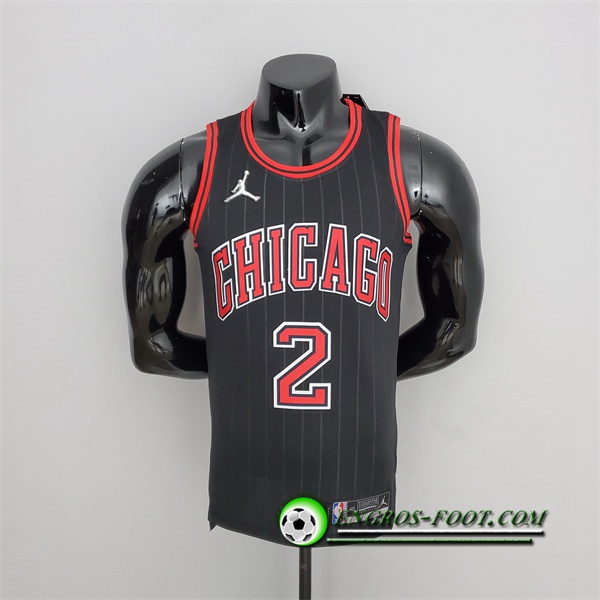 Maillot Chicago Bulls (Ball #2) Noir 75th Anniversary