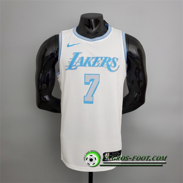 Maillot Los Angeles Lakers (Anthony #7) 2021 Retro Blanc