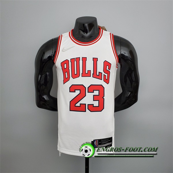 Maillot Chicago Bulls (Jordan #23) Blanc 75th Anniversary