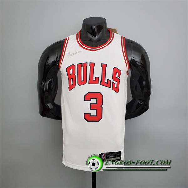 Maillot Chicago Bulls (Wade #3) Blanc 75th Anniversary