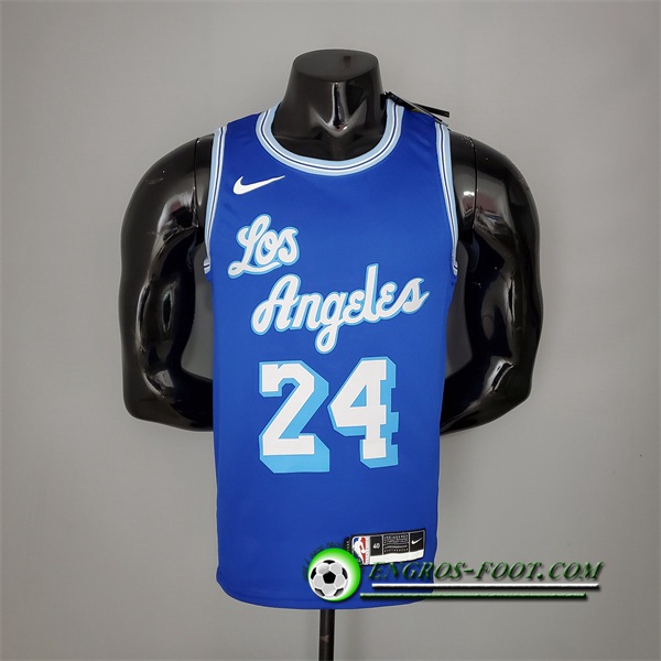 Maillot Los Angeles Lakers (Bryant #24) 2021 Retro Bleu