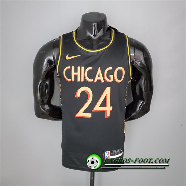 Maillot Chicago Bulls (Markkanen #24) Noir Team City Edition