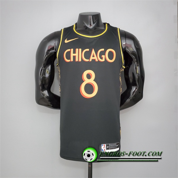 Nouveau Maillot Chicago Bulls (Lavine #8) Noir City Edition